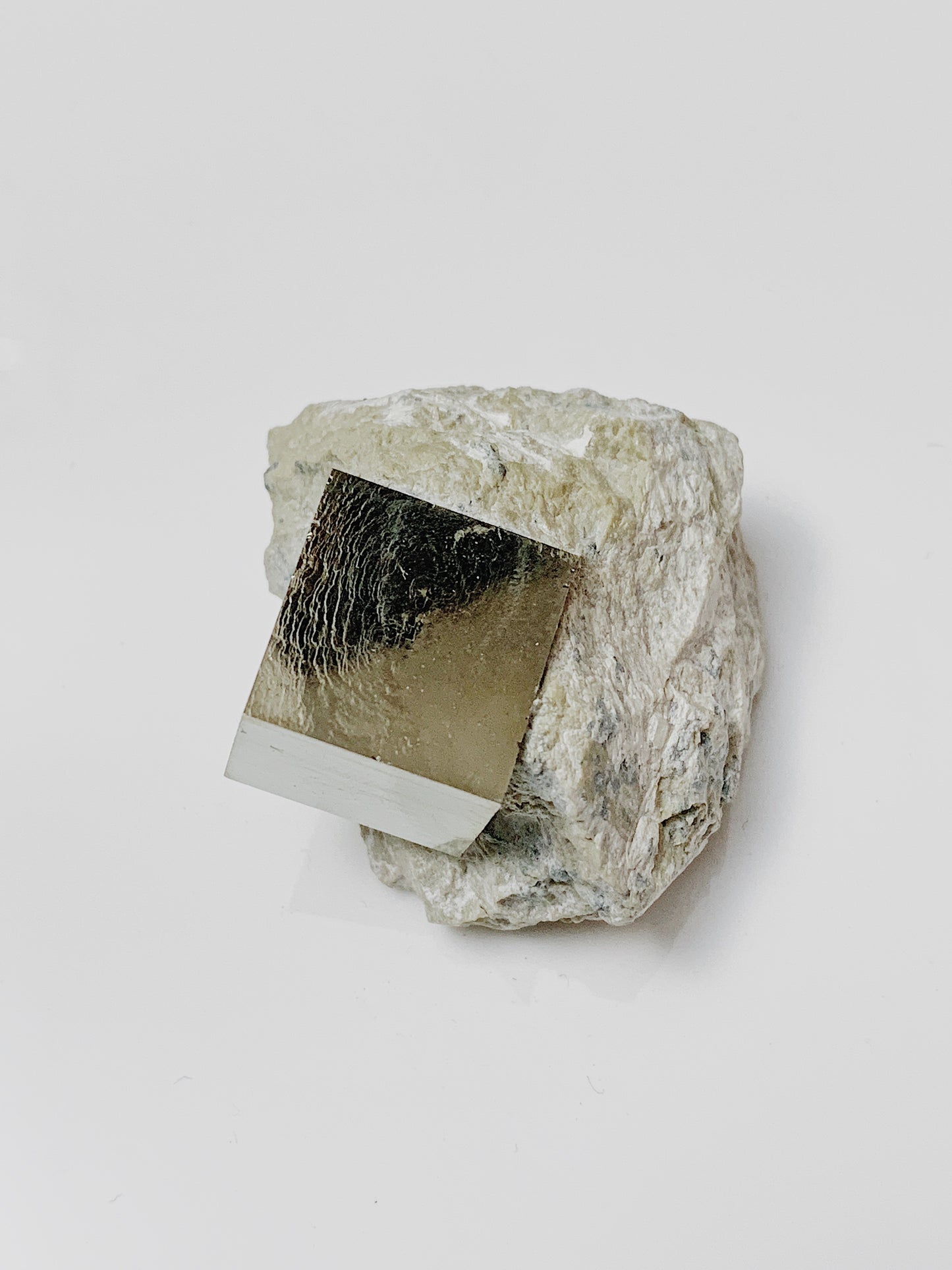[Crystal] Pyrite on Matrix (Cubic Crystal) Spain