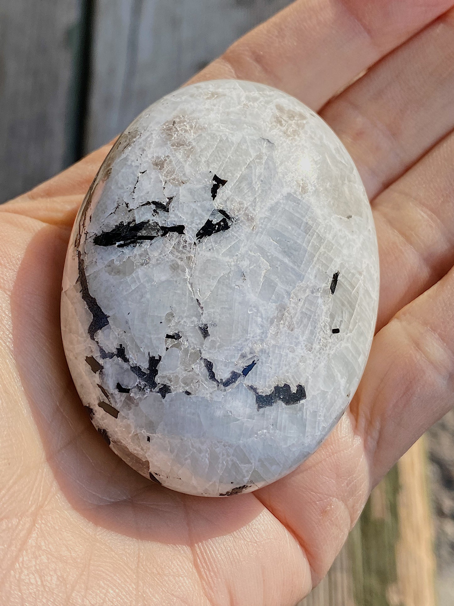 MOONstone Palm Stone