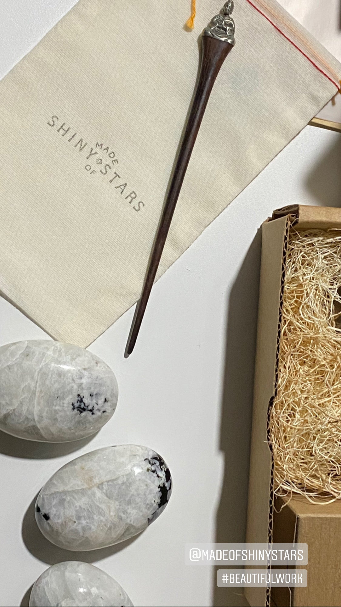 MOONstone Palm Stone