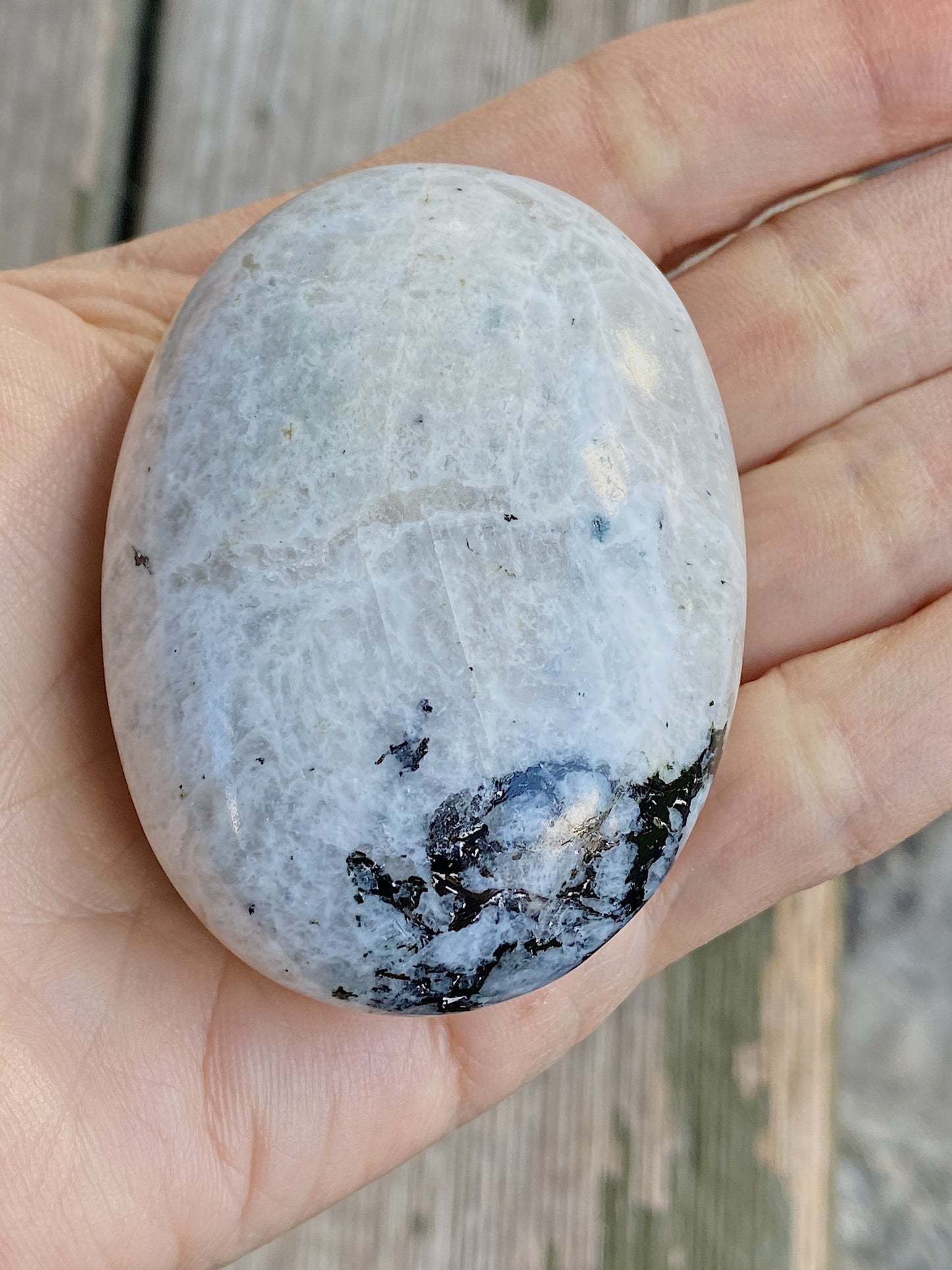 MOONstone Palm Stone