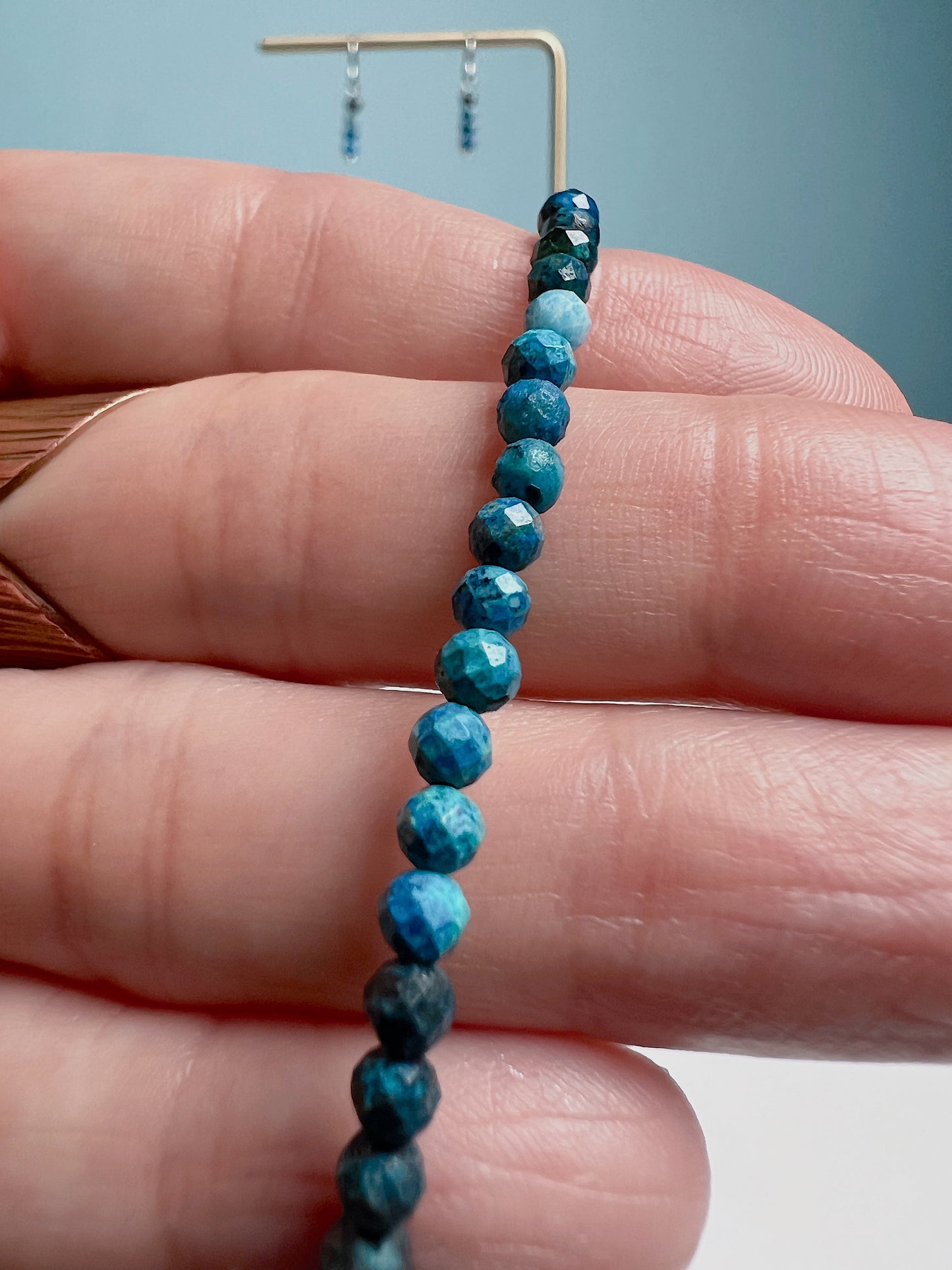 ☆ CHRYSOCOLLA Bracelet & Earrings