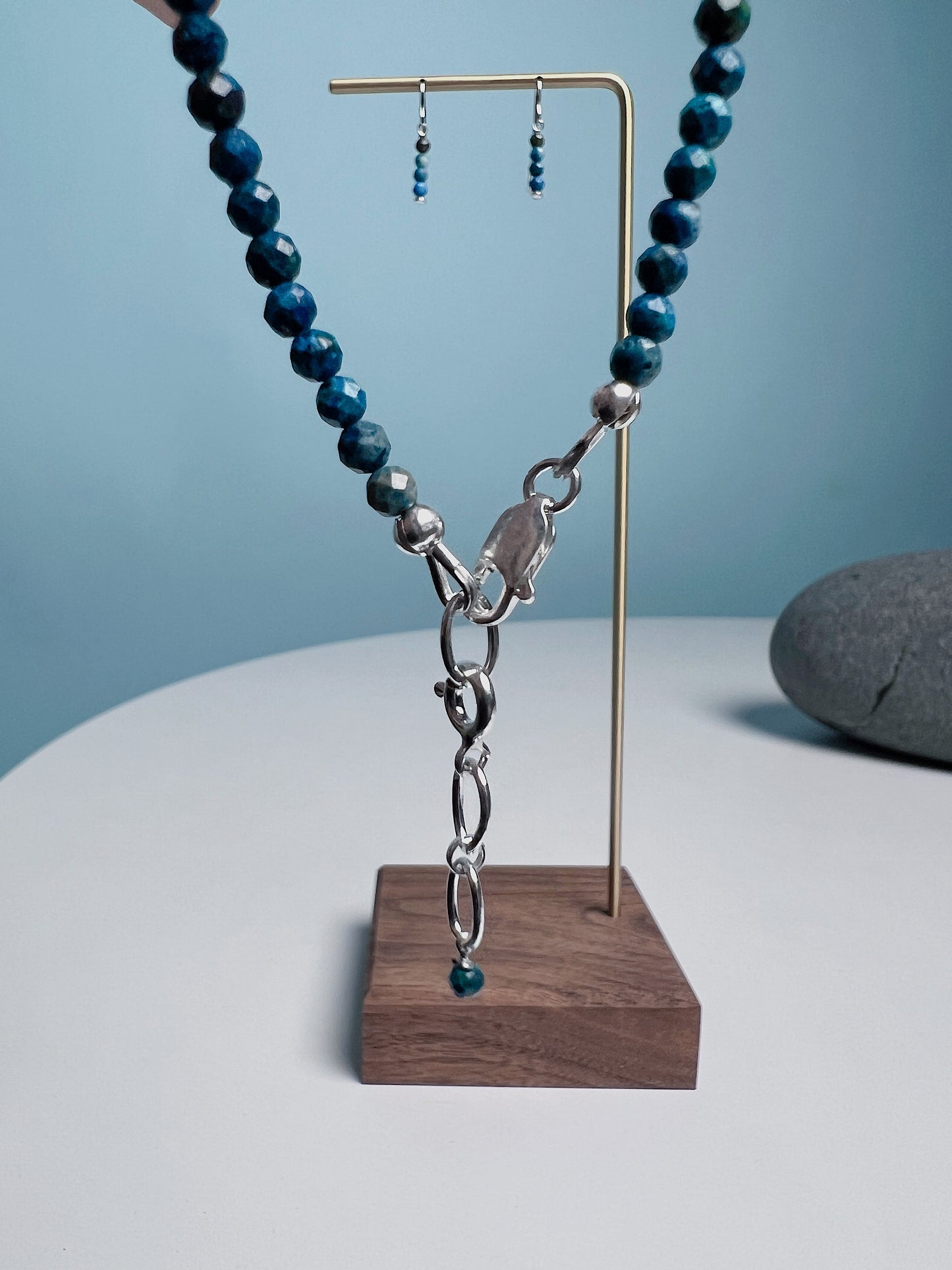 ☆ CHRYSOCOLLA Bracelet & Earrings