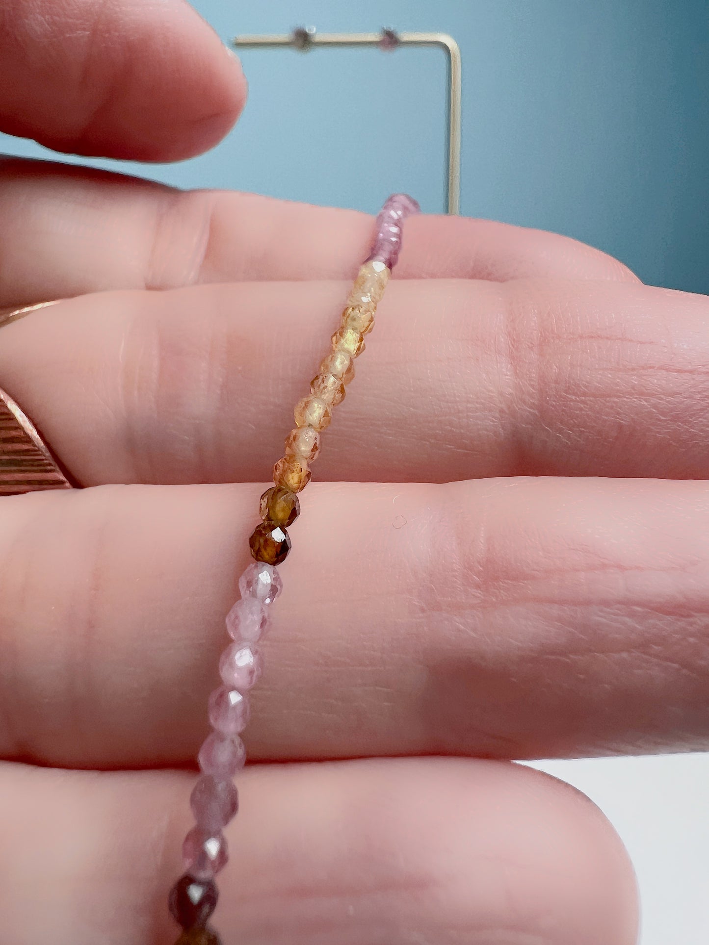 ☆ WATERMELON TOURMALINE Bracelet & Earrings
