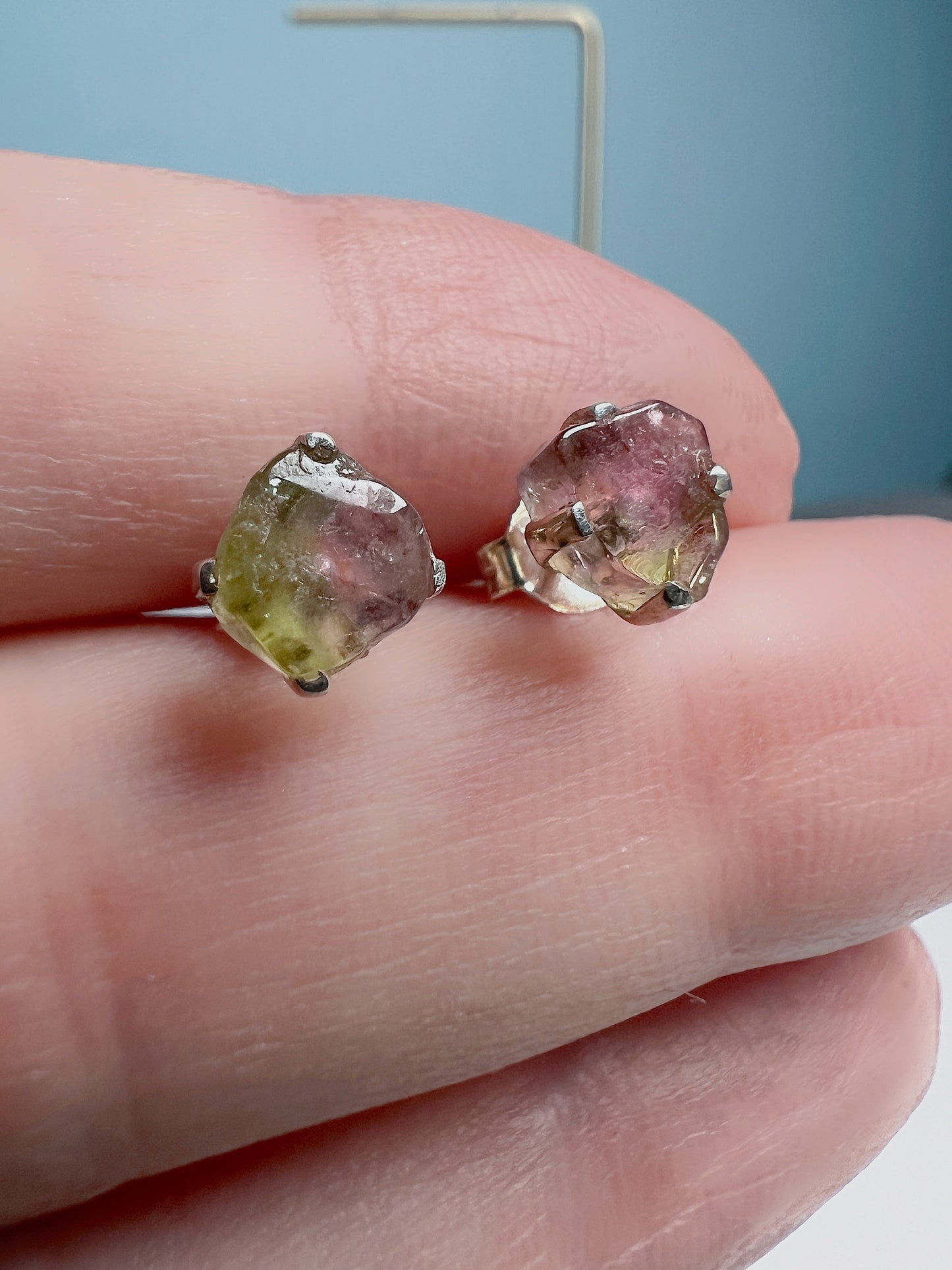 ☆ WATERMELON TOURMALINE Bracelet & Earrings