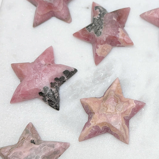 RHODOCHROSITE | STARS | Hand Cut