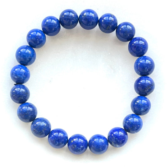 Lapis Lazuli Beads Bracelet Grade AAA+ | Afghanistan